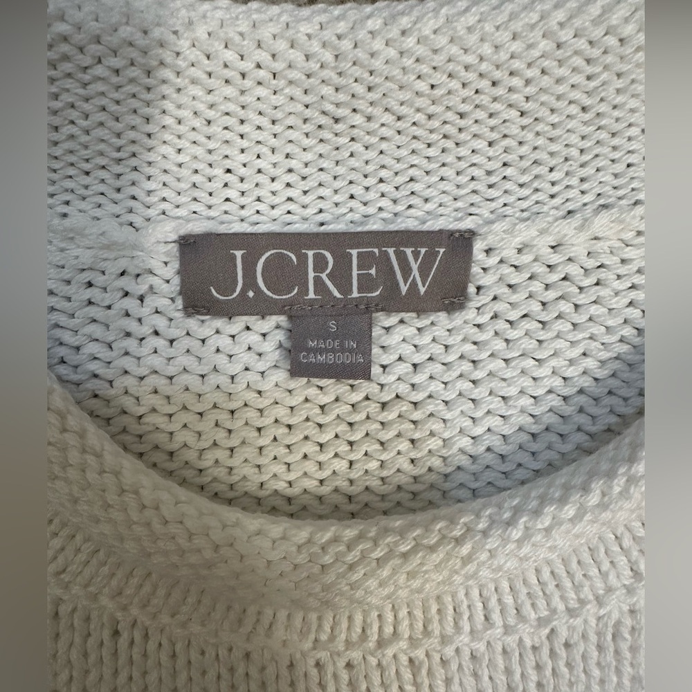 J Crew Heritage cotton Rollneck sweater in stripe, NWOT - Picture 7 of 12